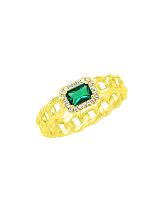 Women's Gold Plated Silver Ring