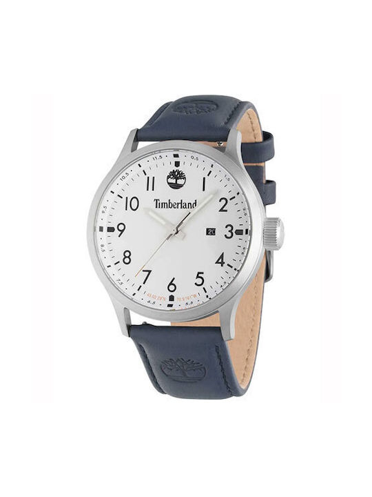 Timberland Trumbull Watch Battery with Blue Leather Strap