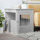 vidaXL Dog House Wooden Outdoor Gray 64.5x80x71cm