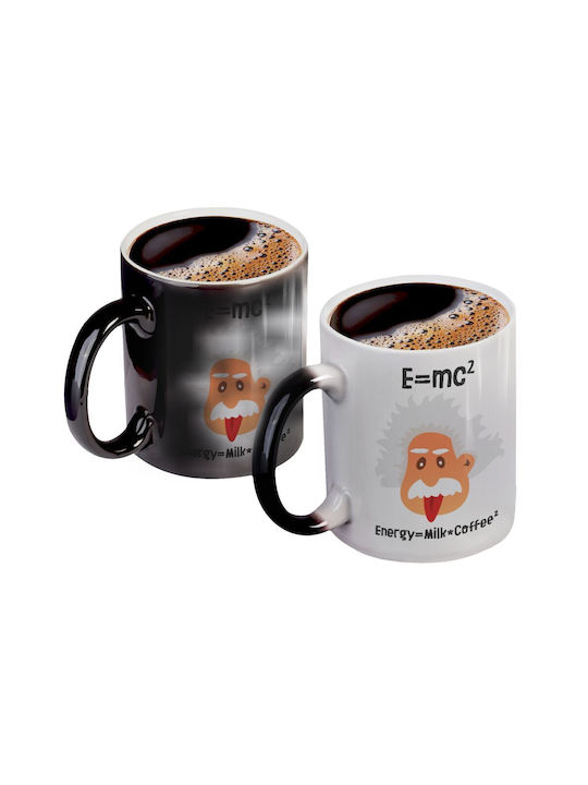 Koupakoupa E=mc2 Energy = Milk*coffe Mug Ceramic Black 330ml 1pcs