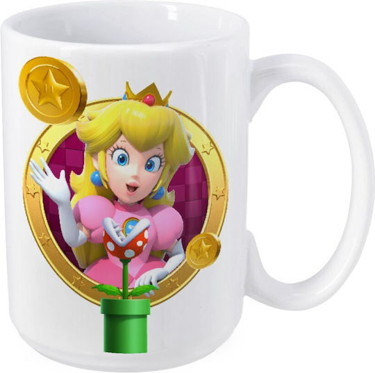 Koupakoupa Princess Peach Toadstool Κούπα Κεραμική Πορτοκαλί 450ml