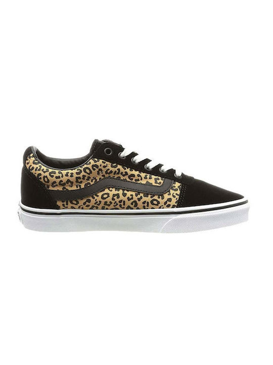 Vans Ward Cheetah Γυναικεία Sneakers ΛΕΟΠΑ ΜΑΥΡΟ