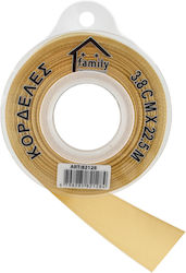 Cosmofan Satin,σατεν Band Monochrom Gold 22.5me...