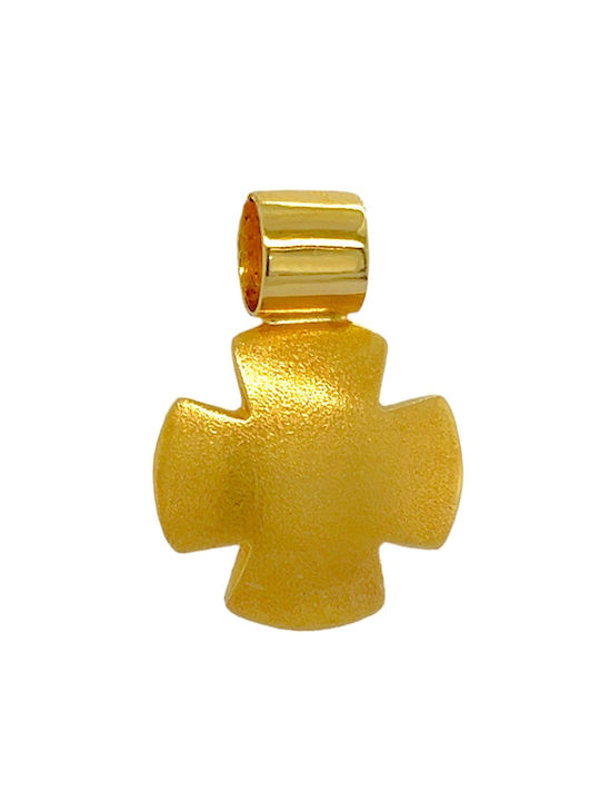 Xryseio Damen Gold Kreuz 18K