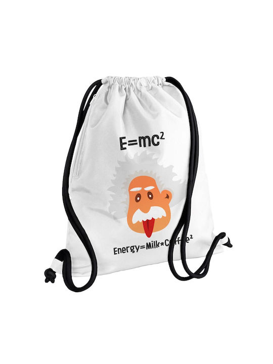 Koupakoupa E=mc2 Energy = Milk*coffe Gym Backpack White