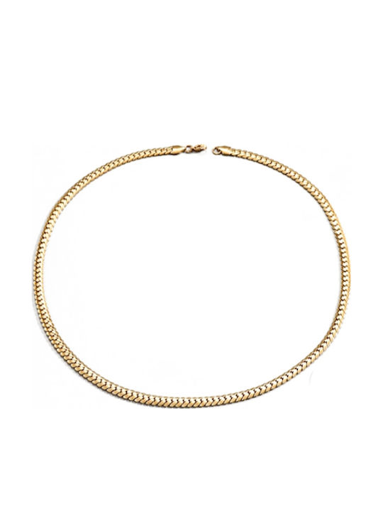 Callajewels Αλυσίδα Λαιμού από Ατσάλι Επιχρυσωμένη