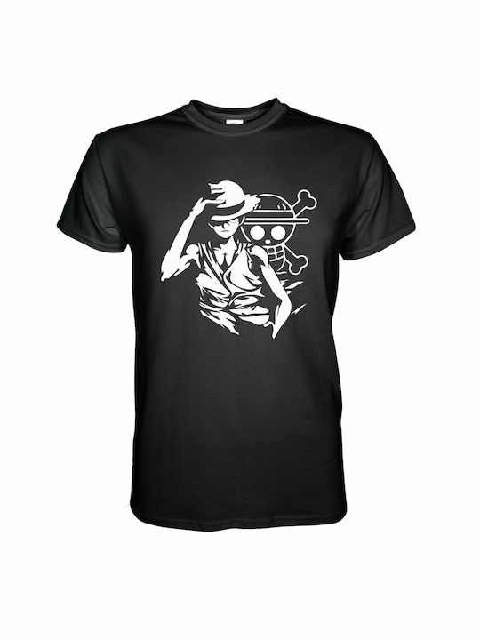 T-shirt One Piece Μαύρο