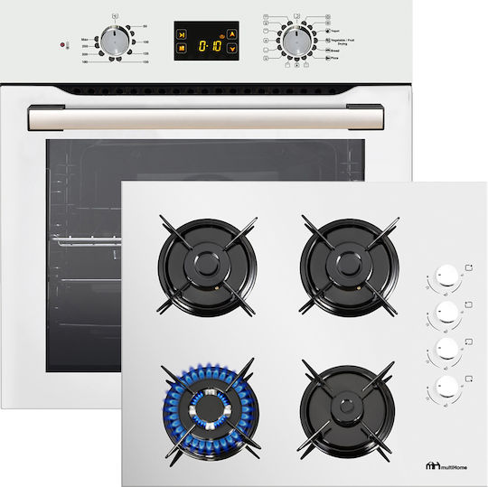 MultiHome MH-6061 WH + MH-6108 GPL Einbauofen 65Es B59.5cm.