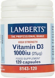 Lamberts Vitamin D3 Vitamin for Immune System Boost 1000iu 120 caps