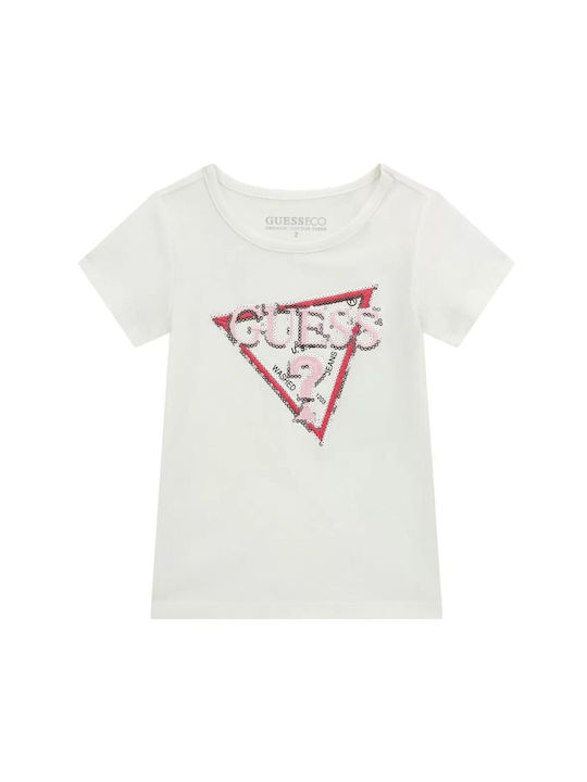 Guess Tricou pentru copii Alb