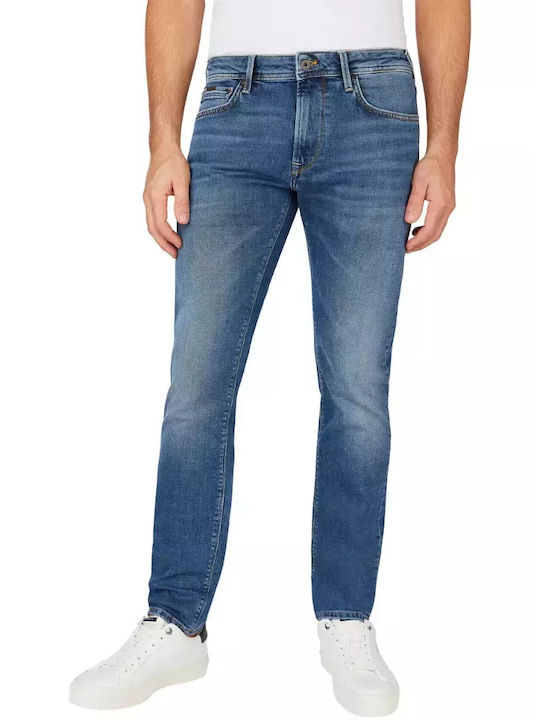 Pepe Jeans London Ανδρικό Παντελόνι Τζιν σε Slim Εφαρμογή Μπλε