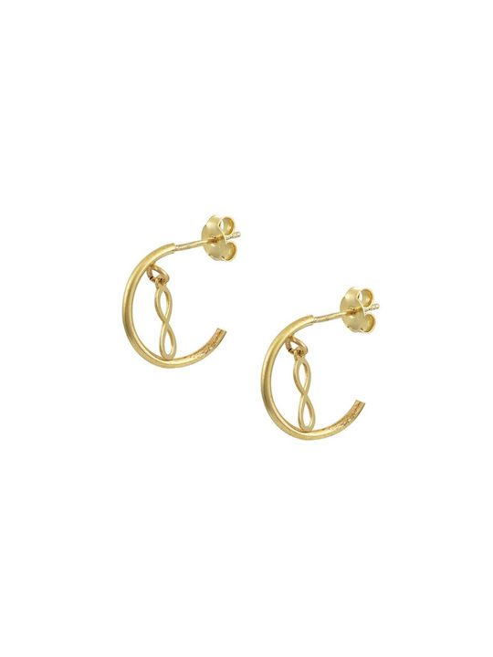 Earrings Hoops made of Silver Gold Plated