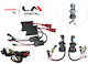 Kit Xenon Auto H4 35W 12V 6000K Alb Rece Xenon H4 6K