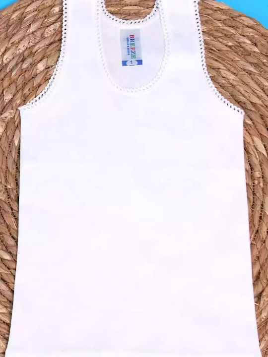 Trendy Shop Kids Tank Top Tank Top White 1pcs