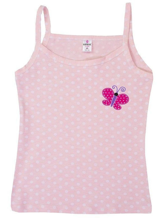 Baykar Kinder Unterhemd Tank-Top Rosa 1Stück