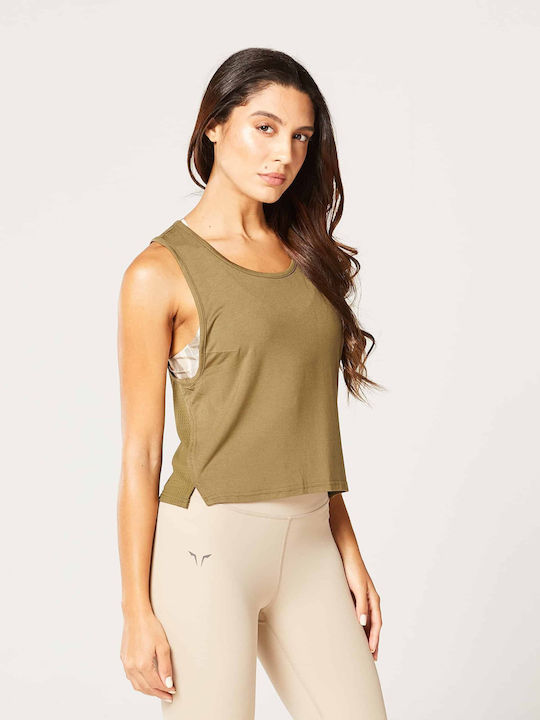Squatwolf Damen Sport Bluse Ärmellos mit Transp...