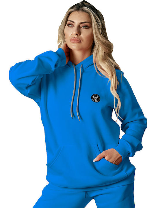 Bodymove Women's Hooded Sweatshirt Turquoise