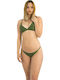 Bikini Set Triangle Top & Slip Bottom Khaki