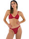 Bikini Set Bra & Brazil Bottom Red