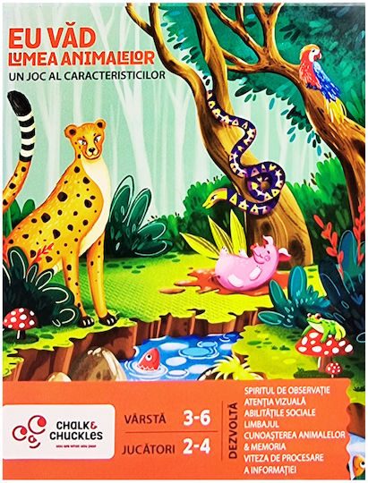 Joc de Societate Eu Vad - Lumea Animalelor pentru 2-4 Jucători 3+ Ani Chalk & Chuckles