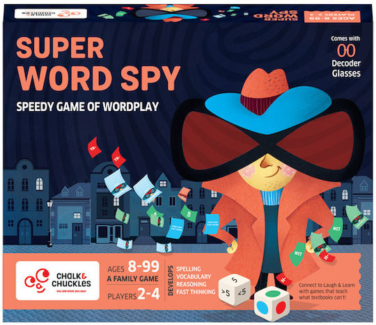 Joc de Societate Super Word Spy pentru 2-4 Jucători 3+ Ani (EN) Chalk & Chuckles