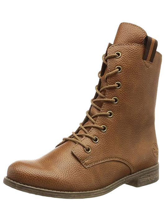 Rieker Anatomic Women's Boots with Laces Brown