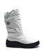 Adam's Shoes Γυναικείες Μπότες Χιονιού με Γούνα Λευκές