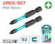 Total Set 2 Screwdriver Bits Cross
