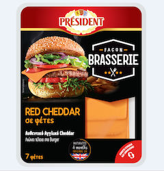 Cheddar Käse aus England in Scheiben President (7 Scheiben) (140g) Cheddar Käse aus England in Scheiben President (7 Scheiben) (140g)