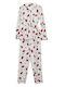 Cootaiya Winter Damen Pyjama-Set Weiß