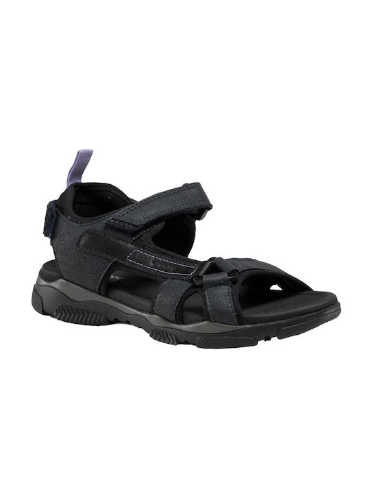 Geox Damen Flache Sandalen in Schwarz Farbe