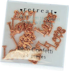 Synchronia Love Dekoratives Element für DIY-Bastelprojekte Rose Gold
