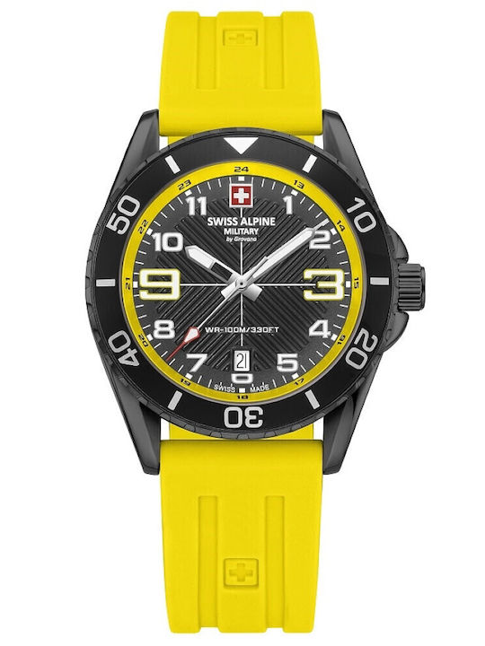 Swiss Alpine Military by Grovana Watch Battery with Rubber Strap