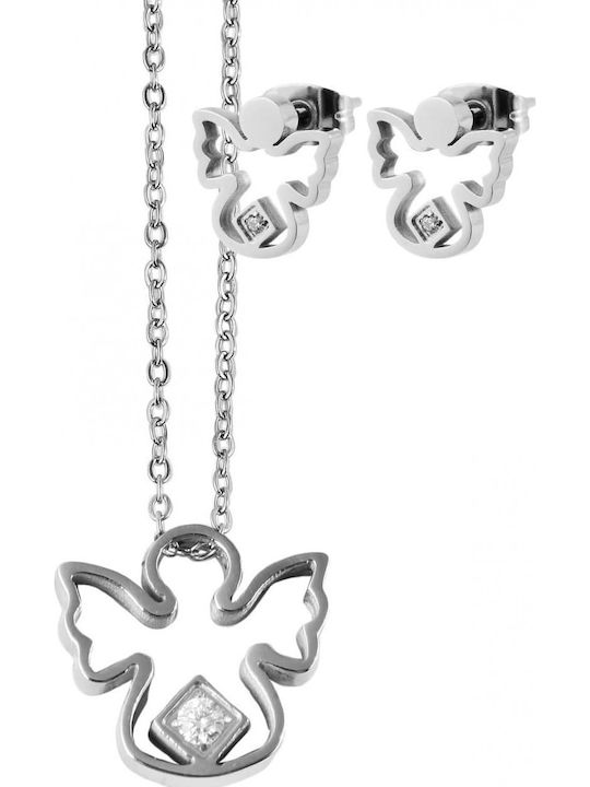 Akzent Set with Necklace & Earrings from Steel