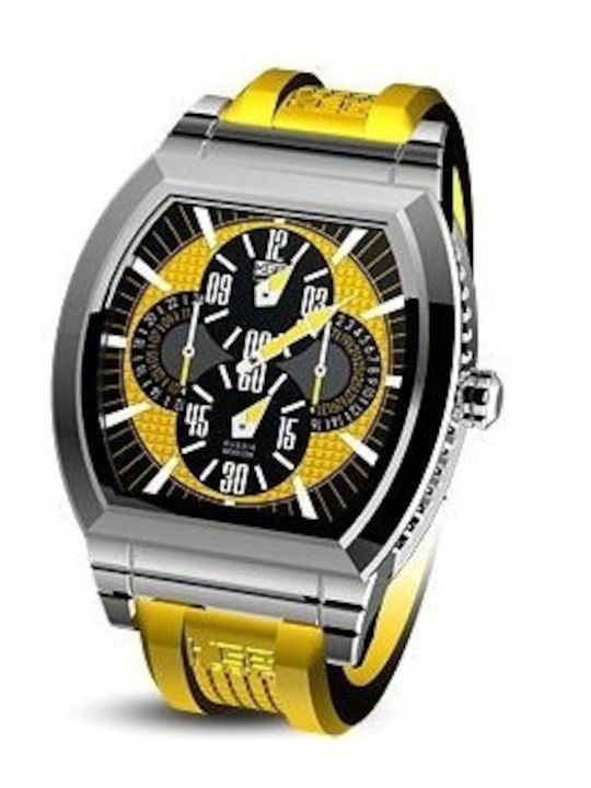 Vostok Europe Ανδρικό Ρολόι Αυτόματο με Κίτρινο Καουτσούκ Λουράκι