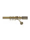Import Hellas Metallic Curtain Pole No7 Single Φ25mm 140cm Oxyde