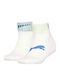 PUMA Παιδικά Σοσόνια Logo Quarter WHITE / BLUE 2 Ζευγάρια