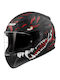 LS2 Rapid II Kaiju Matt Black/Red/White Motorcycle Helmet Full Face ECE 22.06 1300gr