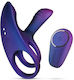 Infinity Ignite Remote Vibrating Δονούμενο Δαχτυλίδι Πέους Σιλικόνης Μωβ HUE015