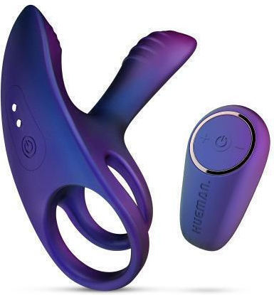 Infinity Ignite Remote Vibrating Δονούμενο Δαχτυλίδι Πέους Σιλικόνης Μωβ HUE015
