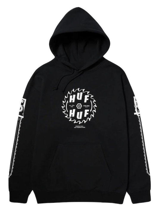 HUF Pullover Black PF00619 Skroutz.gr