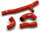 Samco Sport Set of Motorcycle Engine Hoses 4 Pieces Silicone OEM Design KTM-113 KTM EXC 300 TPI 20-23 KTM EXC 250 TPI 20-23 Orange