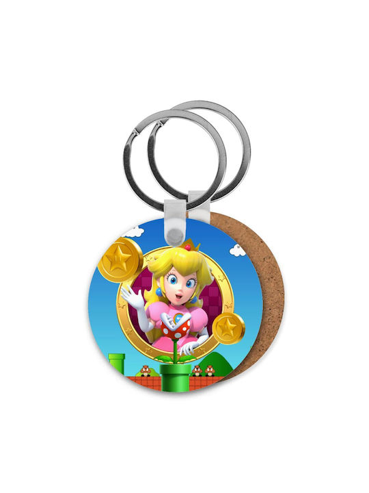 Koupakoupa Keychain Princess Peach Toadstool Lemn Albastru