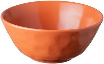 Lukanda Serving Bowl Round made of Porcelain Orange with Diameter 15cm 6pcs