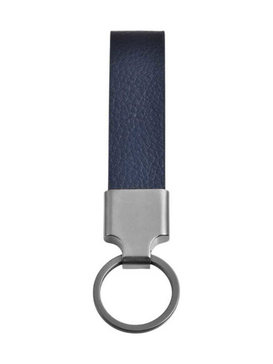 Akzent Keychain Leather Blue