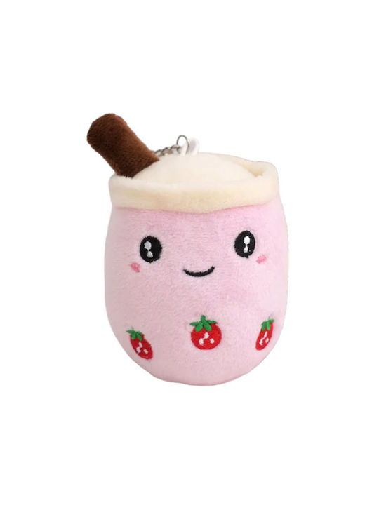 Starrydrip Keychain Boba Tea Fabric Pink