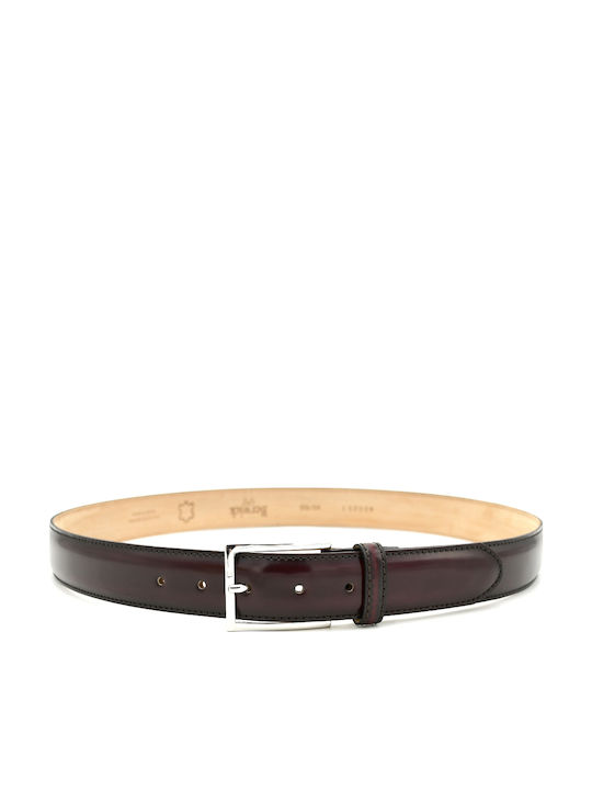 Men's Belt Leather Burgundy