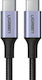 Ugreen US316 USB 2.0 Cable USB-C Male - USB-C 100W PD Black 1m 70427