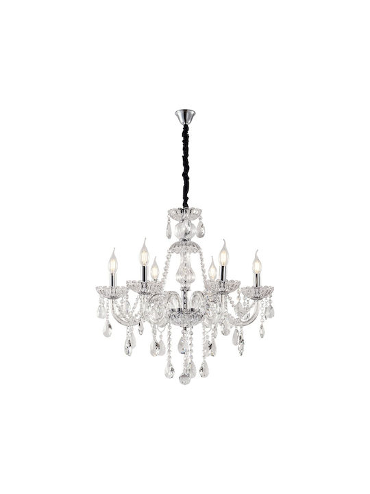 Artekko Chandelier with Crystals Transparent 023-3017