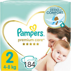 Pampers Klebeband-Windeln Premium Care Premium Care Nr. 2 für 4-8 kgkg 184Stück